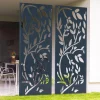 Claustra extérieur métal gris motif floral*IDMarket Hot