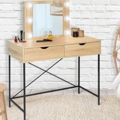 Coiffeuse industrielle avec éclairage*IDMarket Hot