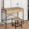 Coiffeuse industrielle avec miroir rabattable*IDMarket Best