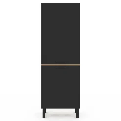 Colonne de cuisine hêtre et noir*IDMarket Best