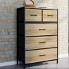 Commode 5 tiroirs en tissu industrielle*IDMarket