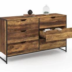 Commode XXL design industriel avec 6 tiroirs*IDMarket Hot