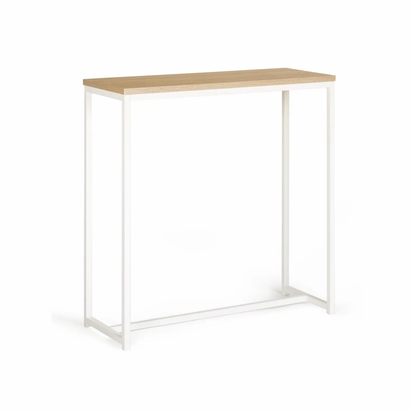 Console industrielle bois et métal blanc*IDMarket Clearance