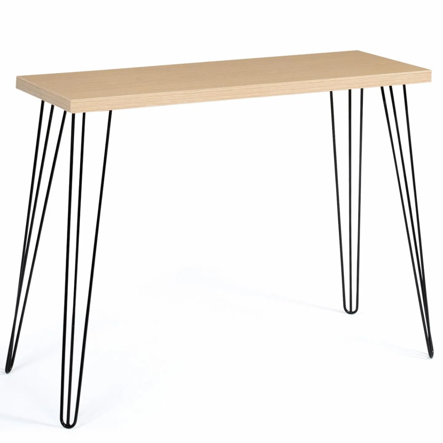Console vintage bois pieds épingle*IDMarket Discount