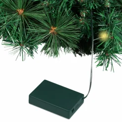 Couronne de Noël avec 20 LED blanche*IDMarket Discount