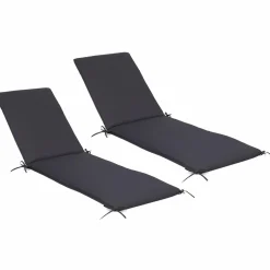 Coussins transat gris 190 cm*IDMarket Clearance
