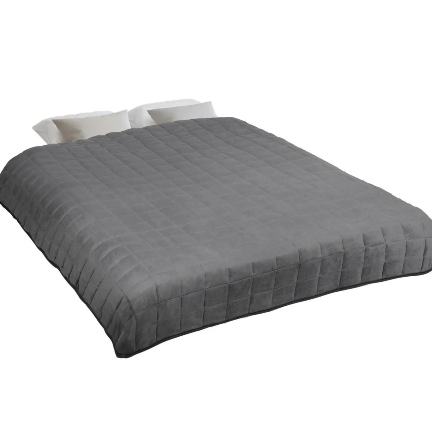 Couverture lestée 150x200 cm bicolore gris clair et gris 9 kg*IDMarket Outlet