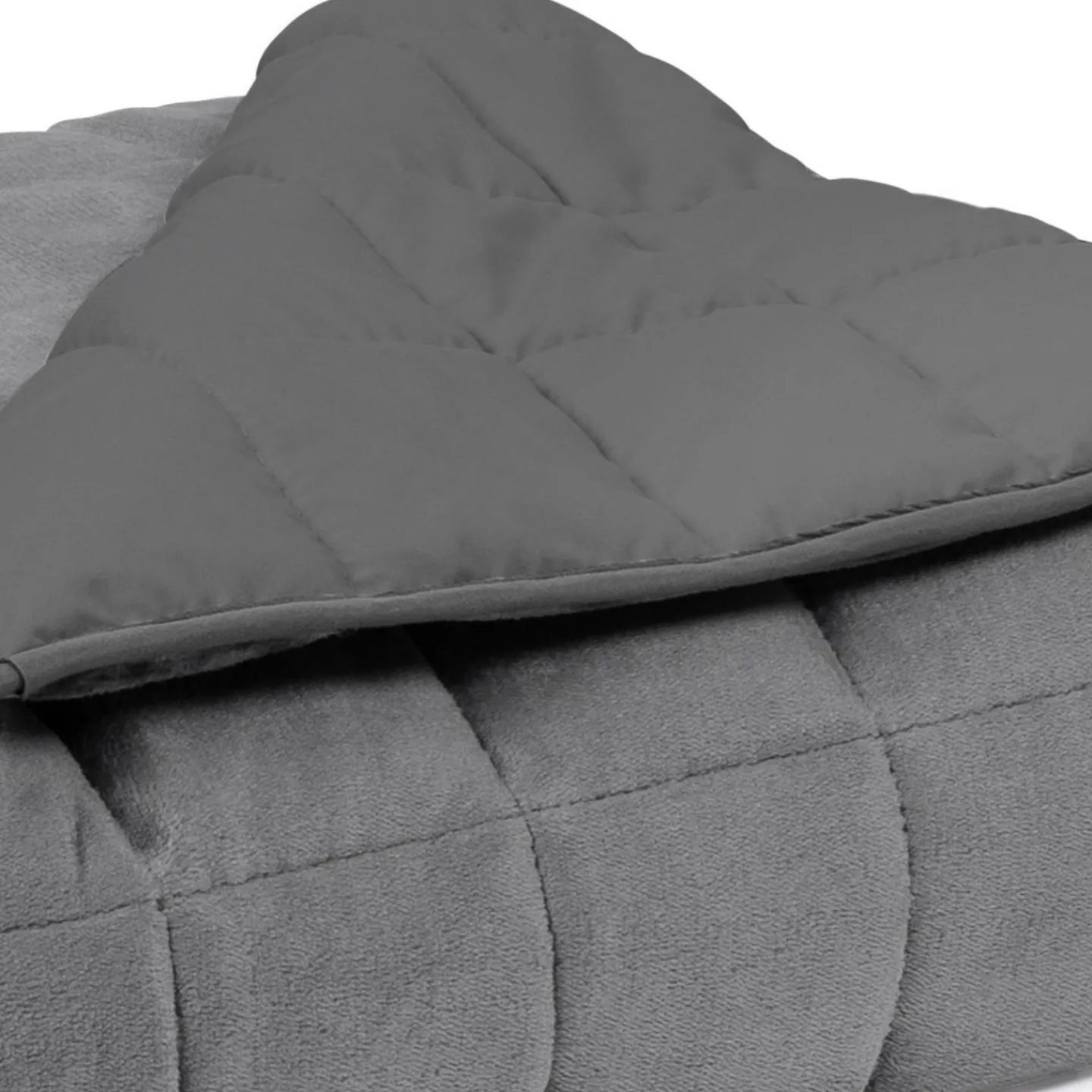 Couverture lestée 150x200 cm bicolore gris clair et gris 9 kg*IDMarket Outlet