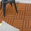 Dalles composite clipsables 30x30 CM imitation teck*IDMarket Clearance
