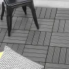 Dalles composite clipsables 30x30 CM en bois gris*IDMarket Online