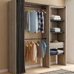 Dressing extensible bois et noir*IDMarket Best