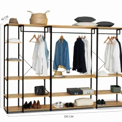Dressing ouvert industriel 167 cm*IDMarket New
