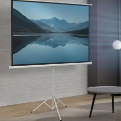 Ecran de projection 84 pouces avec support trépied hauteur réglable*IDMarket Sale