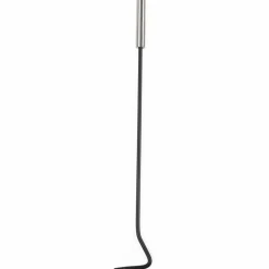 Ensemble d'accessoires de cheminée noir inox avec support*IDMarket Best