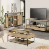 Ensemble de meuble salon style industriel*IDMarket