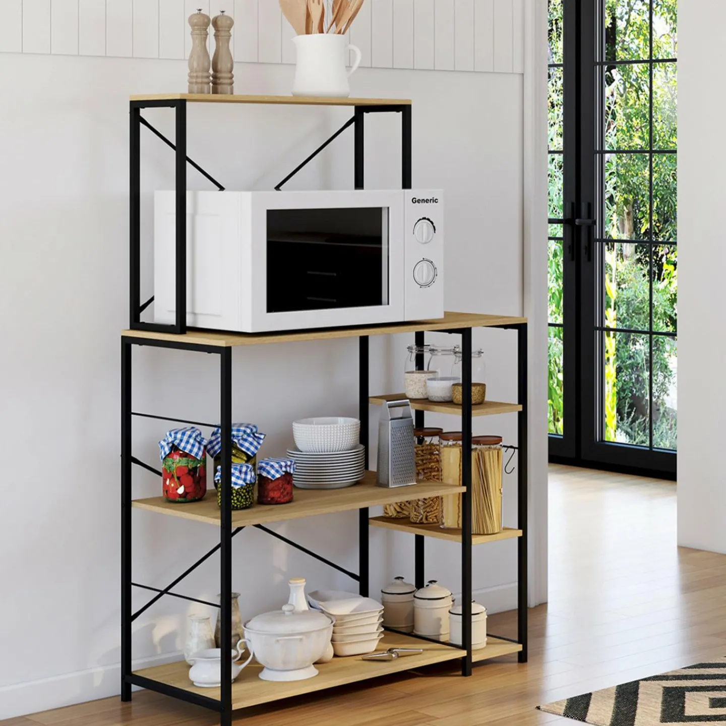 Etagère de cuisine support micro ondes*IDMarket Best