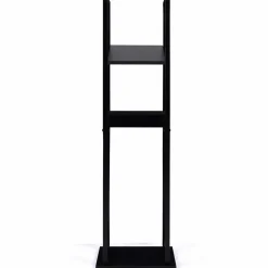 Etagère de rangement pour bois de chauffage en acier noir*IDMarket New