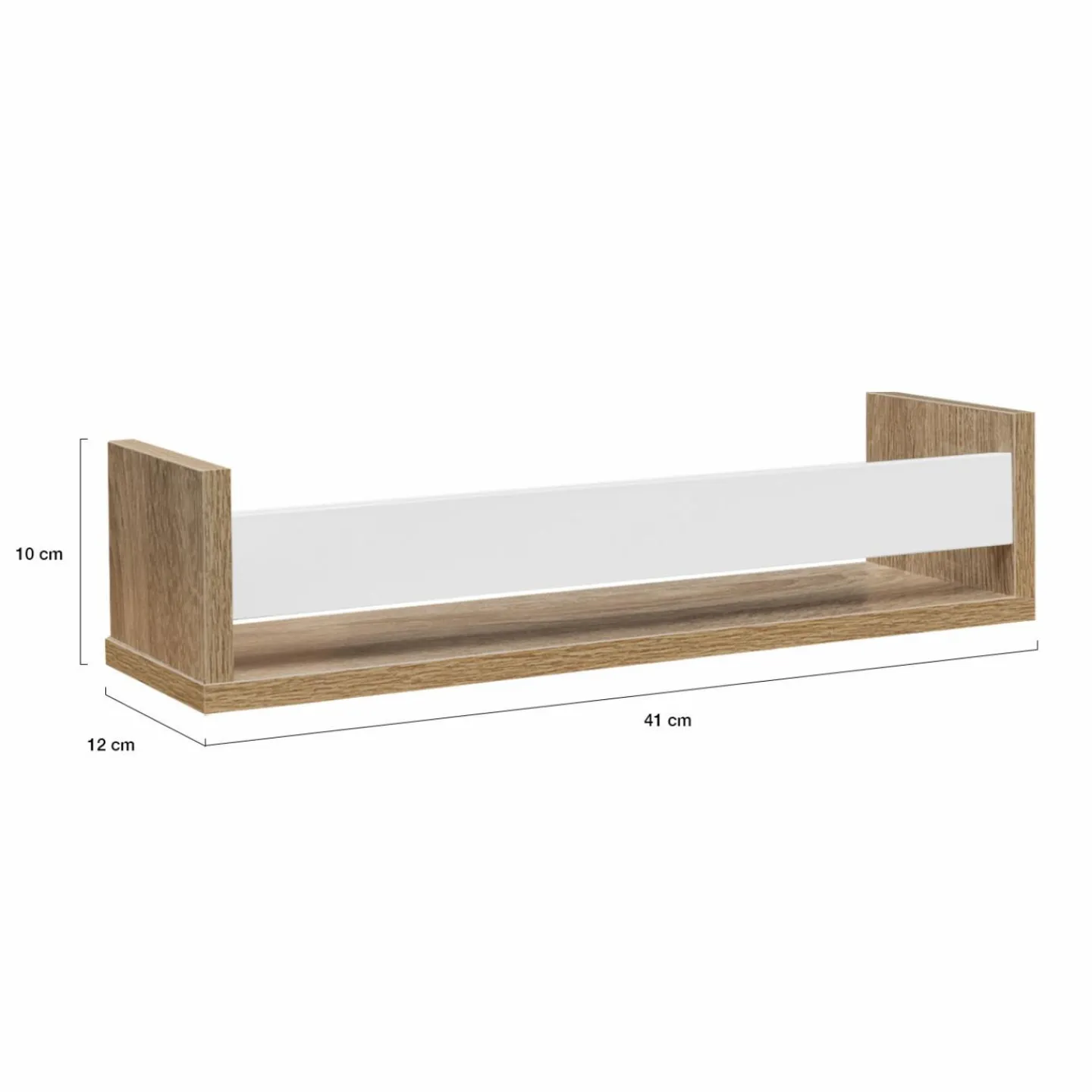 Etagères à épices hêtre et blanc*IDMarket