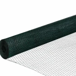 Grillage à poule vert 1x25m clôture souple jardin animaux*IDMarket Discount
