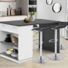Ilot mange debout blanc et gris 130 cm*IDMarket Clearance