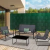 Lamelles occultantes PVC vert 35m pour grillage rigide*IDMarket