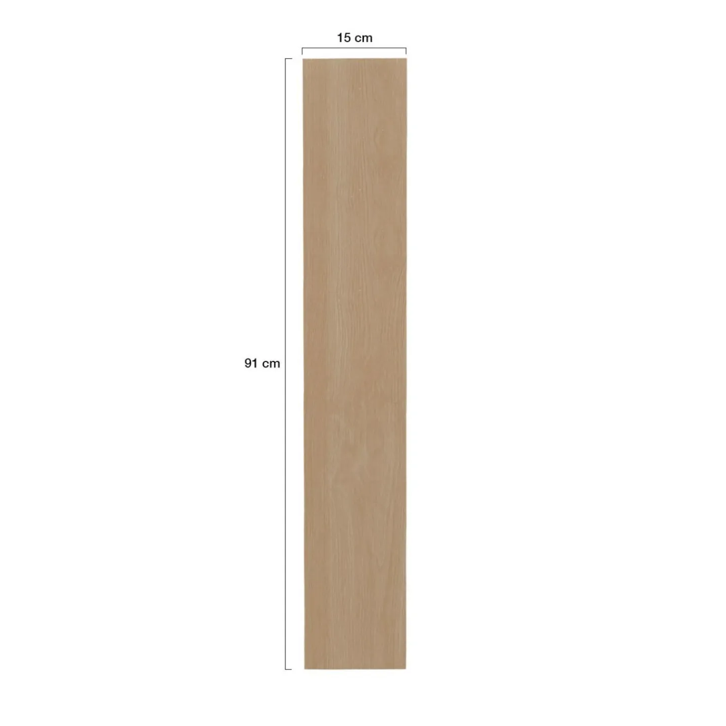 Lames PVC adhésives bois chêne clair*IDMarket Online