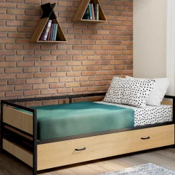 Lit banquette convertible 2 places industriel*IDMarket Discount