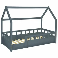 Lit cabane gris*IDMarket Best