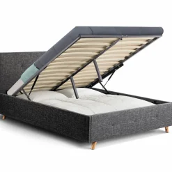 Lit coffre scandinave gris 2 places*IDMarket Hot
