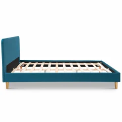 Lit double scandinave bleu canard*IDMarket Clearance
