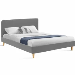 Lit nordique gris clair 2 places*IDMarket
