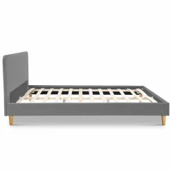 Lit nordique gris clair 2 places*IDMarket