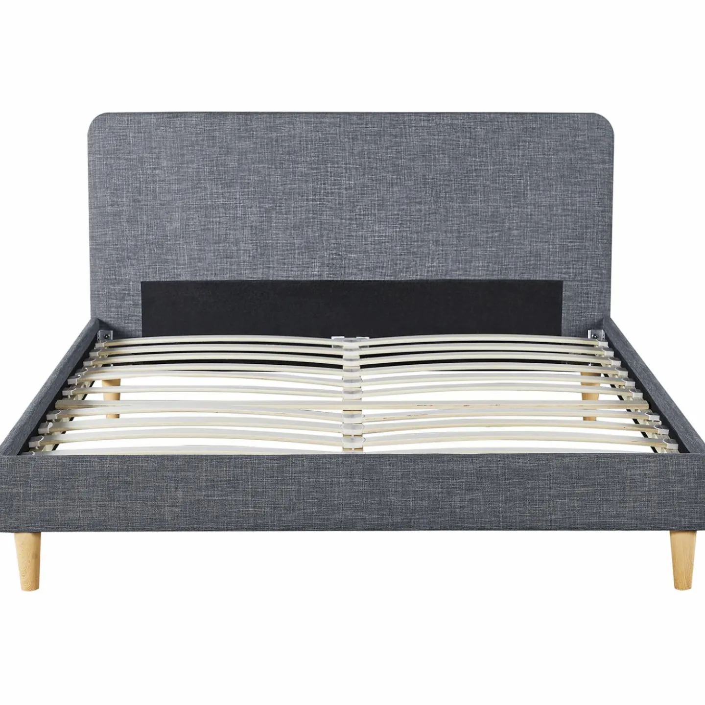 Lit scandinave gris 2 places 160x200 cm*IDMarket Clearance