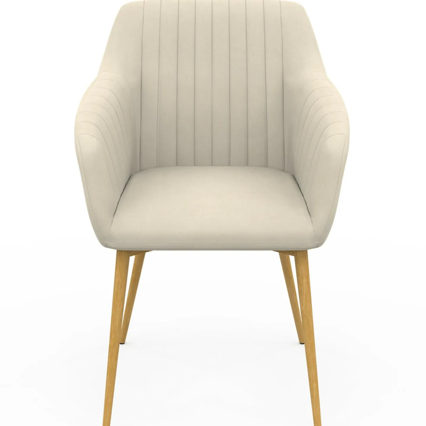 Lot chaises et fauteuils de table avec pied effet bois*IDMarket Clearance