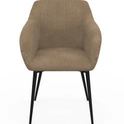 Lot chaises et fauteuils de table taupe*IDMarket