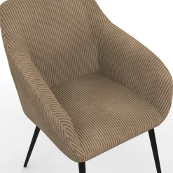 Lot chaises et fauteuils de table taupe*IDMarket