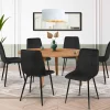 Lot de 6 chaises en velours noir*IDMarket Discount