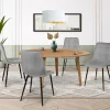 Lot de 4 chaises grises pour salle à manger*IDMarket Clearance