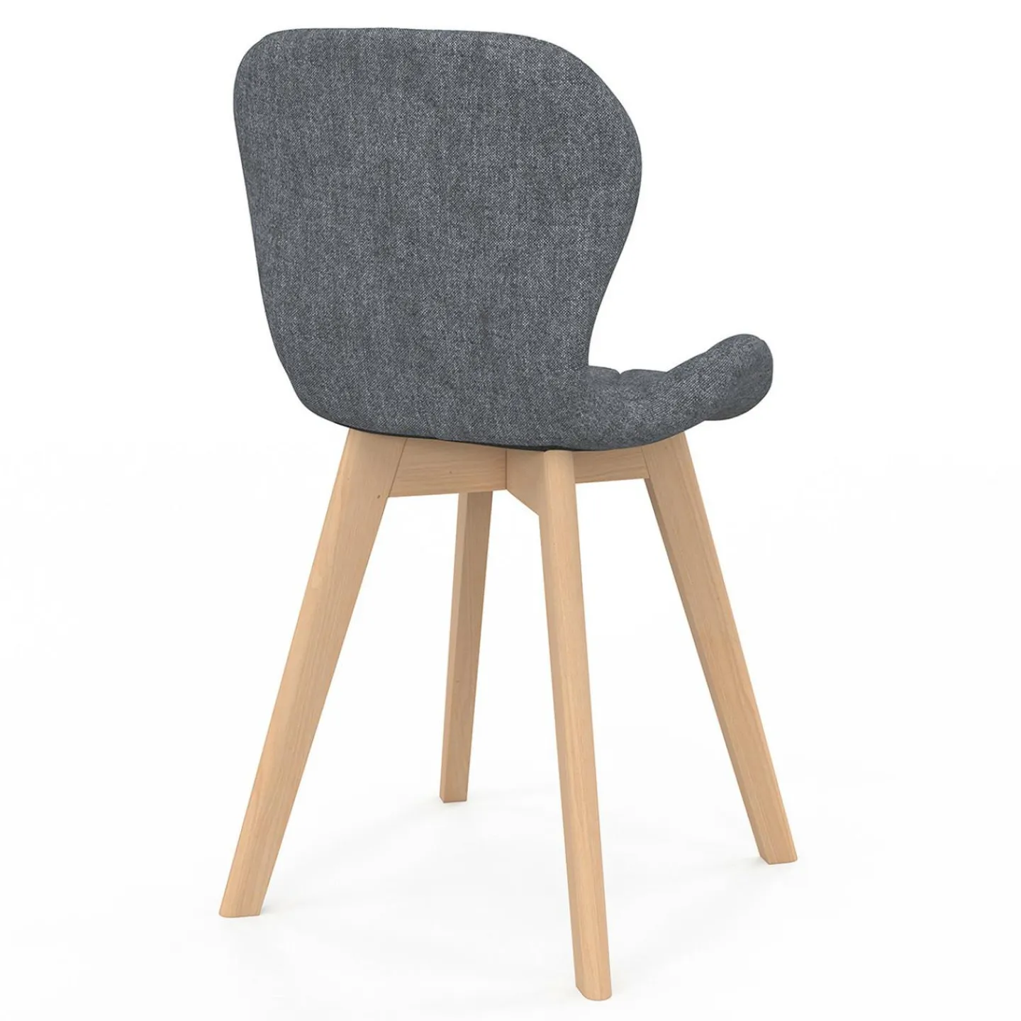 Lot de 4 chaises matelassées en tissus mix color bleu, gris, beige et noir*IDMarket Hot