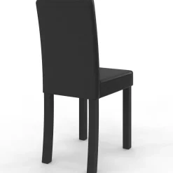 Lot de 6 chaises noires design*IDMarket Best
