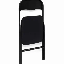 Lot de 6 chaises noires pliables d’intérieur*IDMarket Clearance