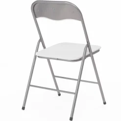 Lot de 6 chaises pliantes blanches d’intérieur*IDMarket Sale