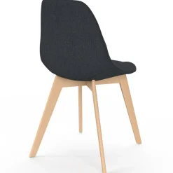 Lot de 6 chaises scandinaves mix color gris foncé x2, terracotta x2, beige x2*IDMarket Clearance