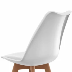 Lot de 6 chaises scandinaves blanches*IDMarket