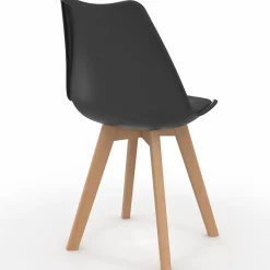 Lot de 6 chaises scandinaves mix color gris foncé, blanc, noir et velours patchworks*IDMarket Sale