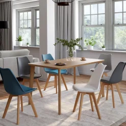 Lot de 6 chaises scandinaves 4 couleurs*IDMarket Sale