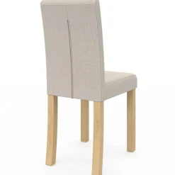 Lot de 6 chaises scandinaves capitonnées beiges*IDMarket Online