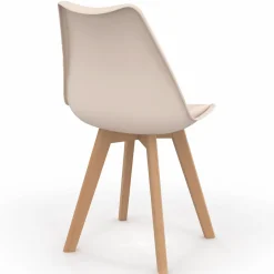 Lot de 6 chaises scandinaves mix color taupe, beige et blanc*IDMarket Sale