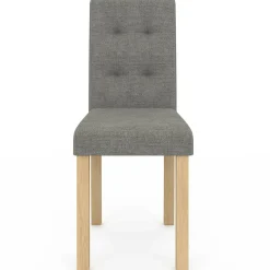 Lot de 6 chaises scandinaves capitonnées grises*IDMarket Sale