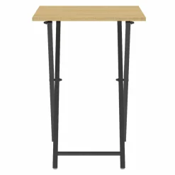 Lot de 2 tables d'appoint pliantes bois et métal*IDMarket Clearance